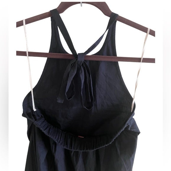 Free People Beachside Tide Maxi Dress NWT X Small Black - Picture 6 of 8